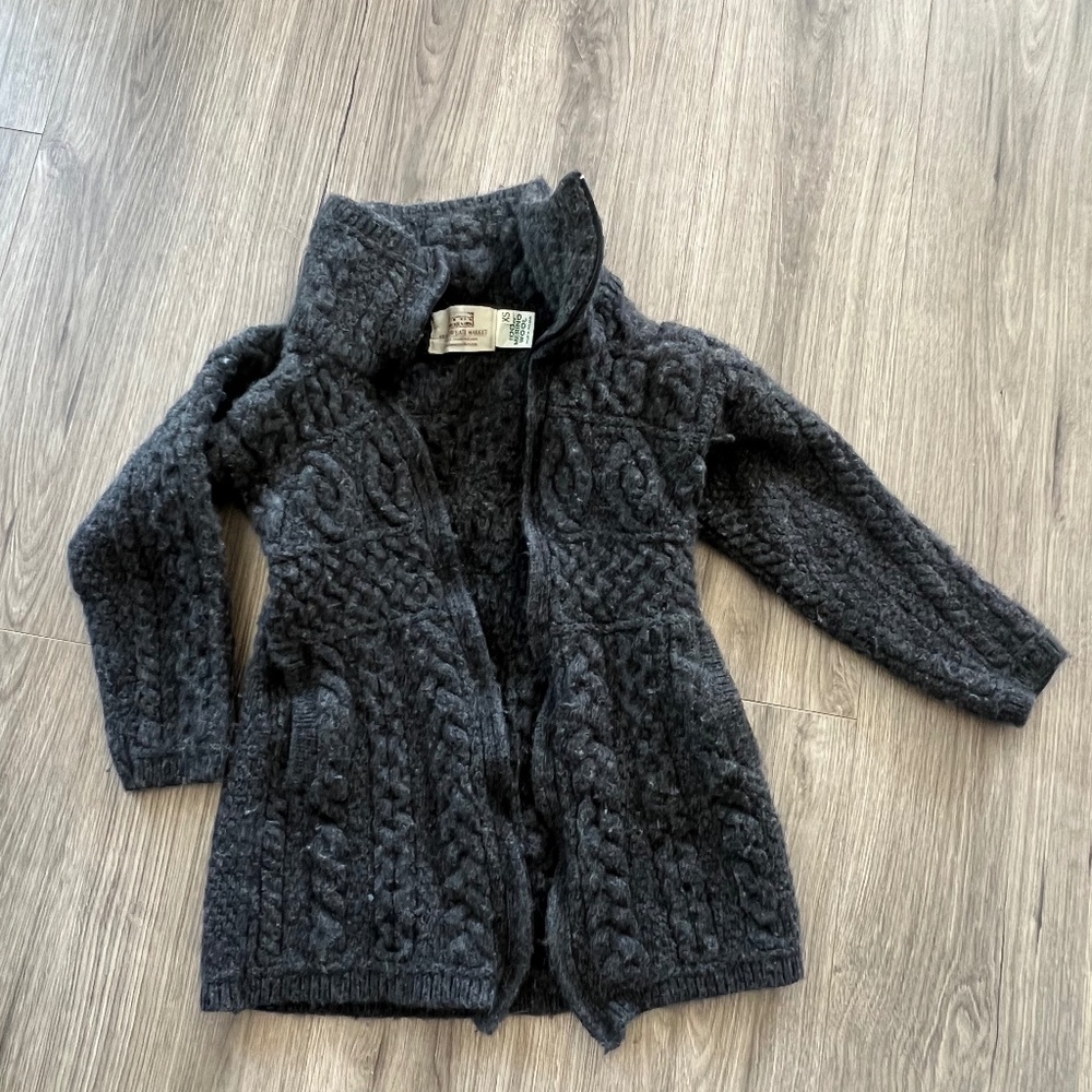 Aran Sweater Market Wool Sweater Child- Medium